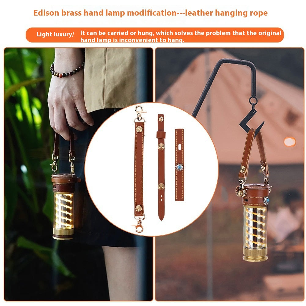 Beibang Edison 3-Piece Camping Lantern With Leather Rope