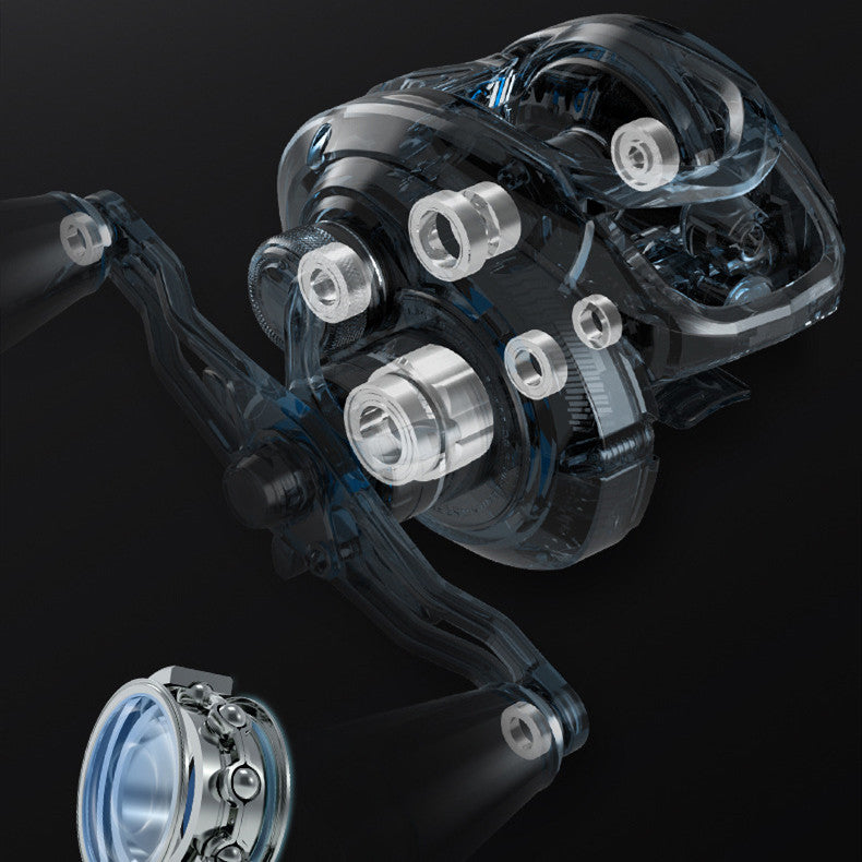 Baitcasting Fishing Reel Black Micro Pit Fishing Wheel