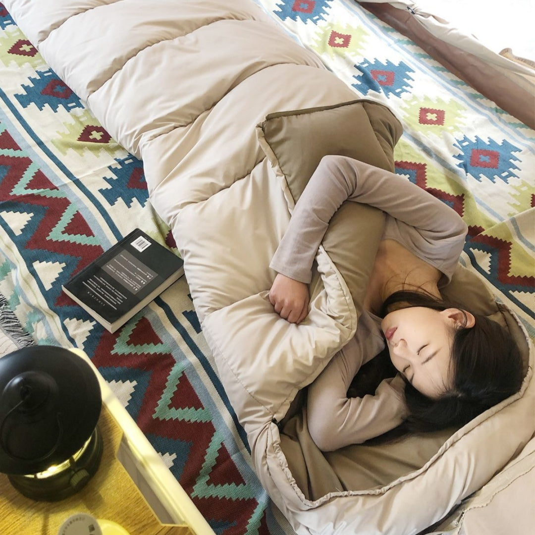 Thickened Waterproof Cotton Camping Sleeping Bag Four Seasons