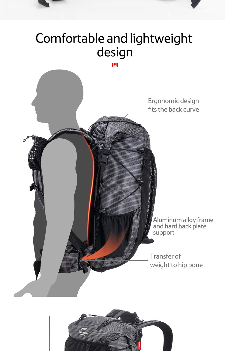 Outdoor Large Capacity Rock Travel Hiking Camping Backpack