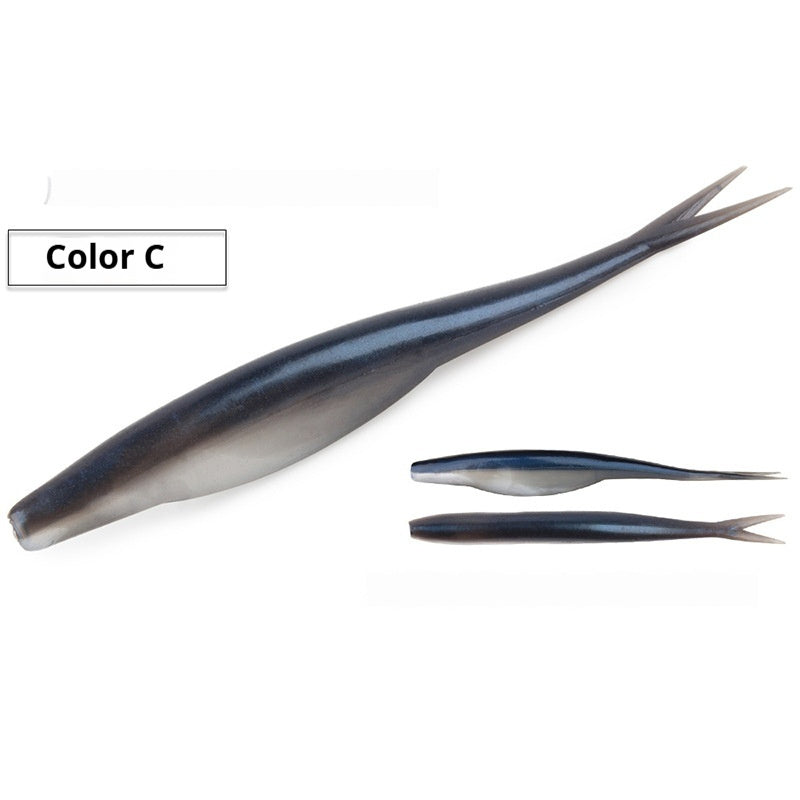 TPR Soft Lure 4.7 inches Two Tone Fishing Bait