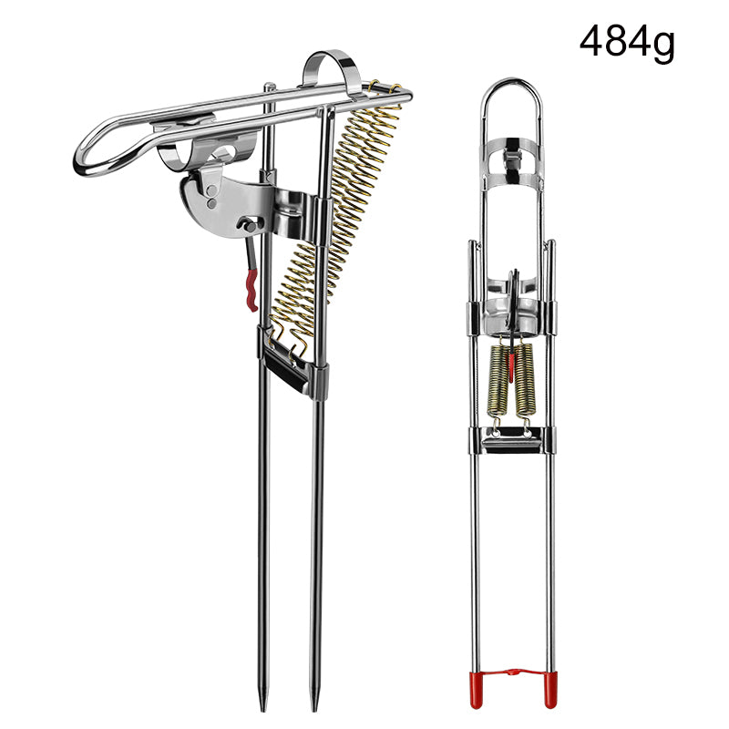 Stainless Steel Automatic Spring Fishing Rod Holder