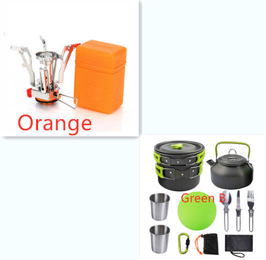 Portable Outdoor Camping Cookware & Utensil Set