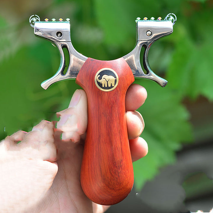 Mammoth Elephant Second Generation Flat Leather Slingshot