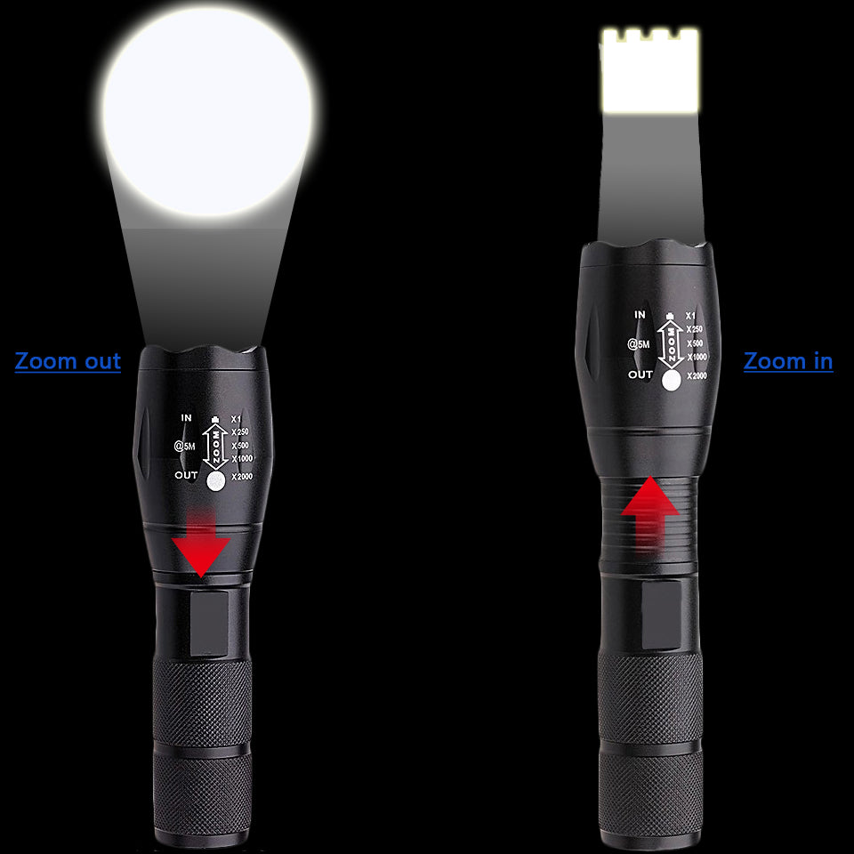 Super Bright Rechargeable Tactical Flashlight