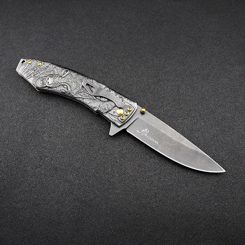 High Hardness Folding Survival Outdoor Knife