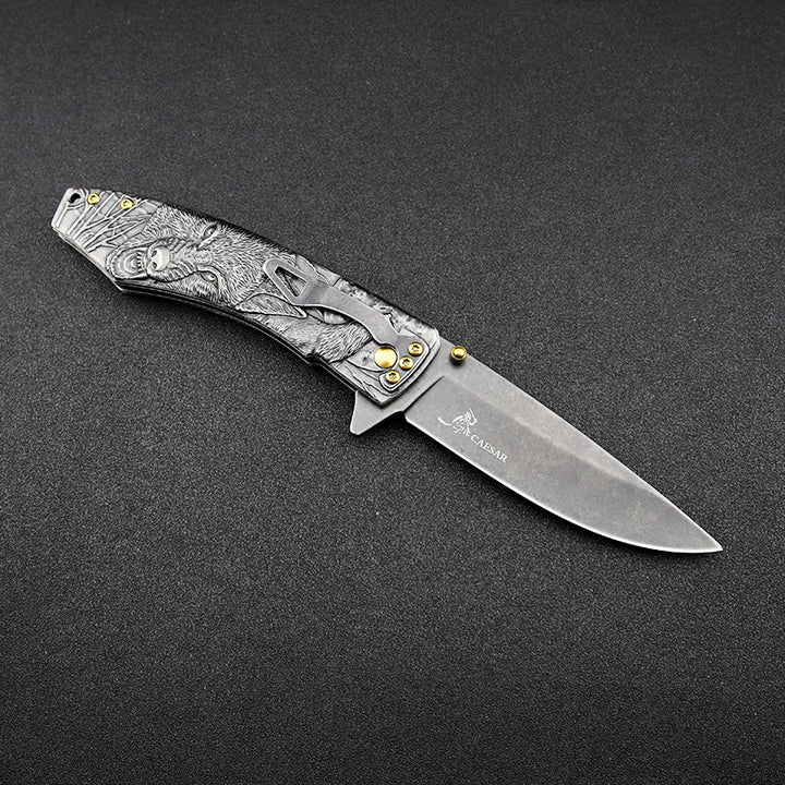 High Hardness Folding Survival Outdoor Knife