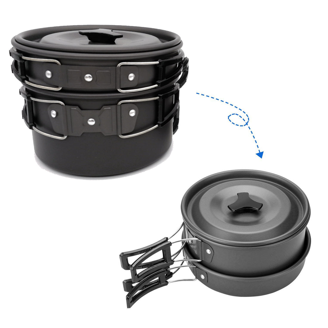 Portable Outdoor Camping Cookware & Utensil Set