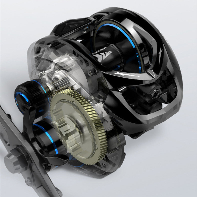 Baitcasting Fishing Reel Black Micro Pit Fishing Wheel