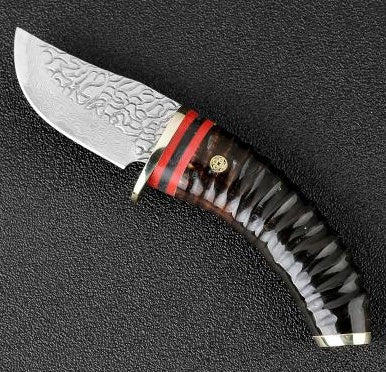 Forged Damascus VG10 Hunting Knife Outdoor Camping Knife