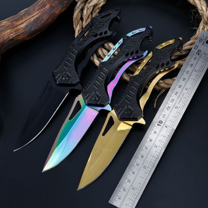 Folding Tactical Survival Pocket Knife Camping Tool