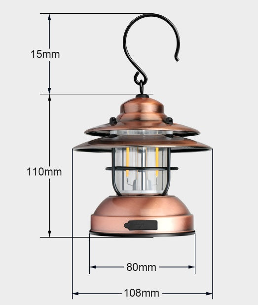 Portable Retro USB Camping Lantern L-088