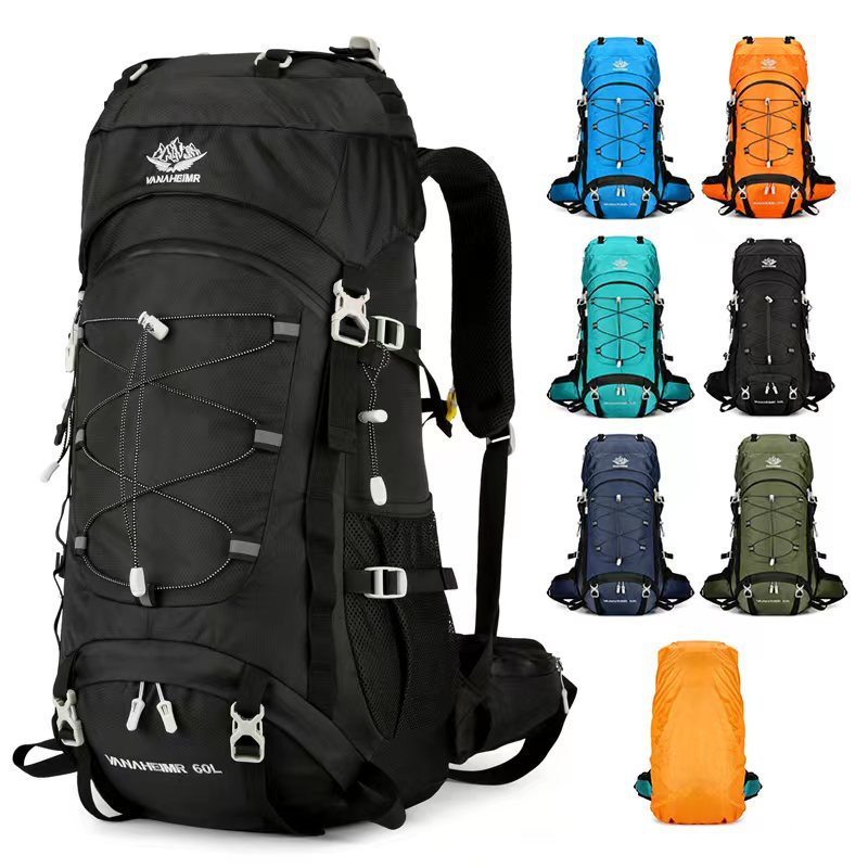 60L Large Capacity Outdoor Hiking & Camping Backpack