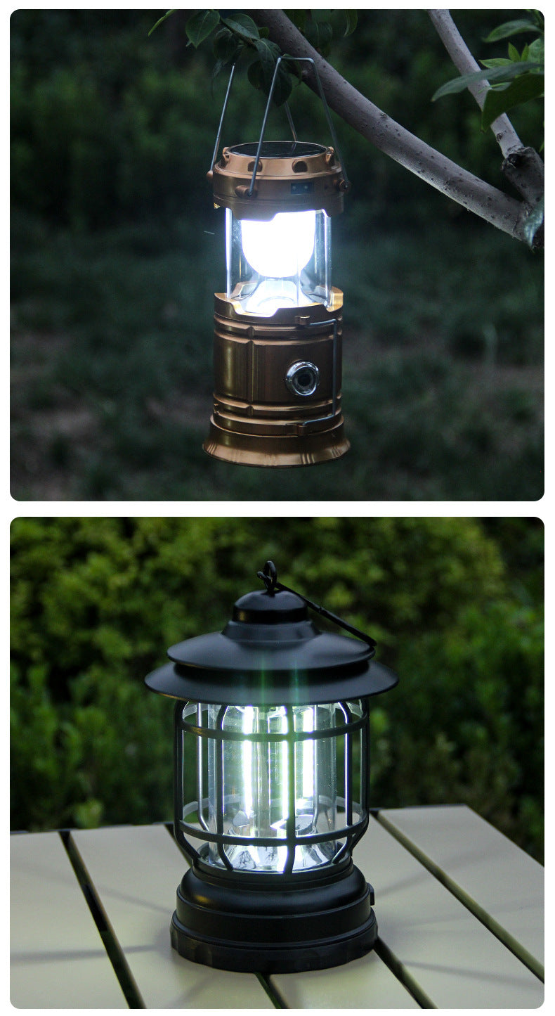 Retro Rechargeable Outdoor Camping Lantern