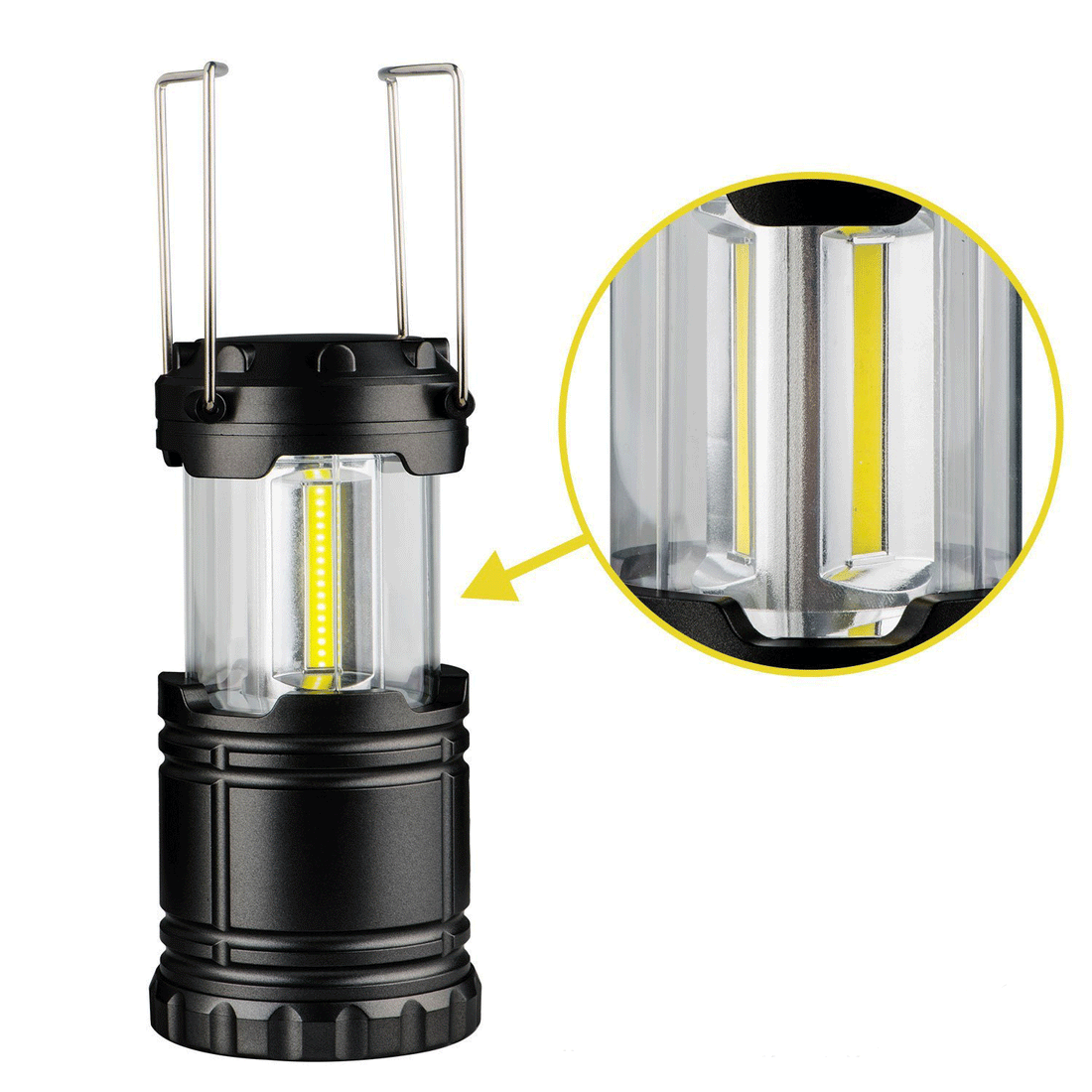 COB LED Portable Telescopic Camping Lantern