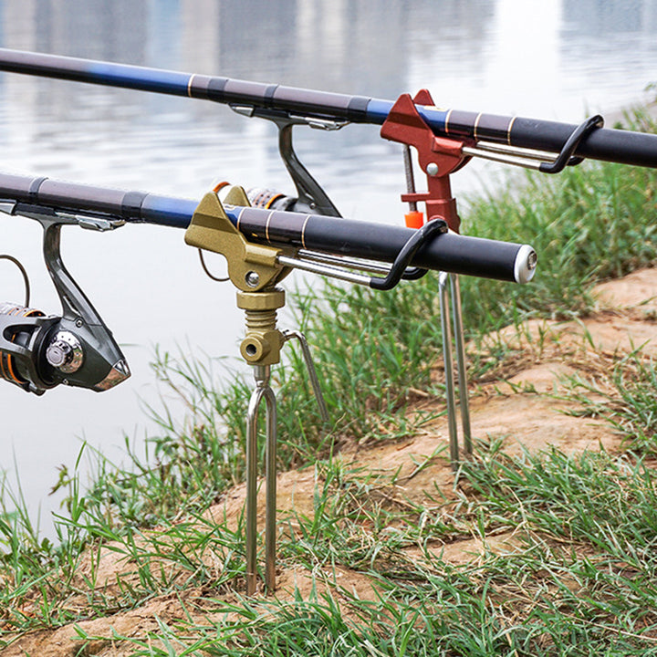 Stainless Steel Automatic Spring Fishing Rod Holder