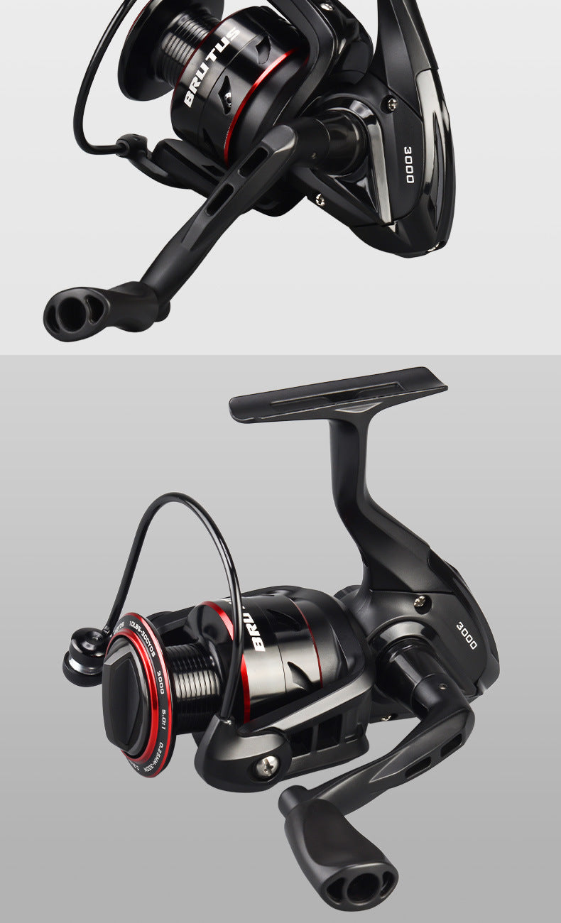 All Metal Spinning Fishing Reel Telescopic Rod Combo