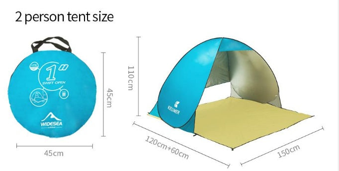 Double-Layer UV Protection Beach Camping Tent