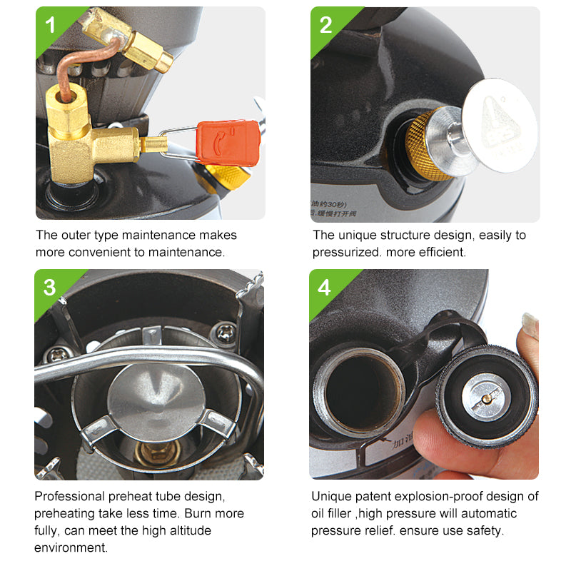 Heavy-Duty Outdoor Camping Gasoline Stove