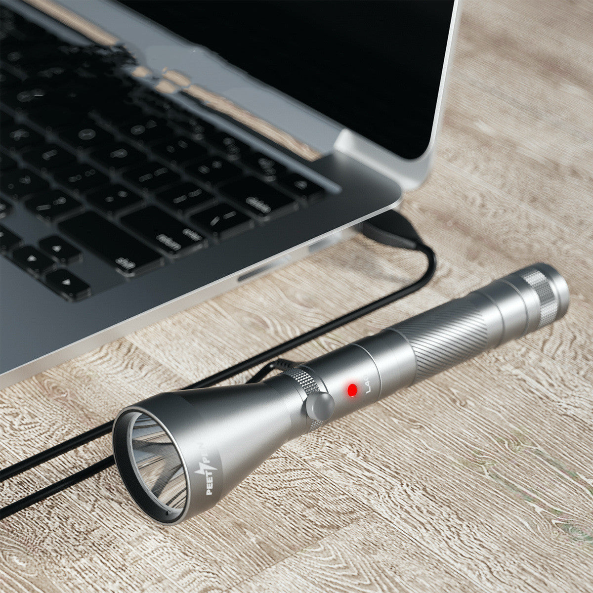 Long-Range USB Rechargeable Camping Flashlight