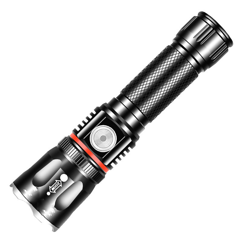 Outdoor Telescopic T6 Multifunction Flashlight