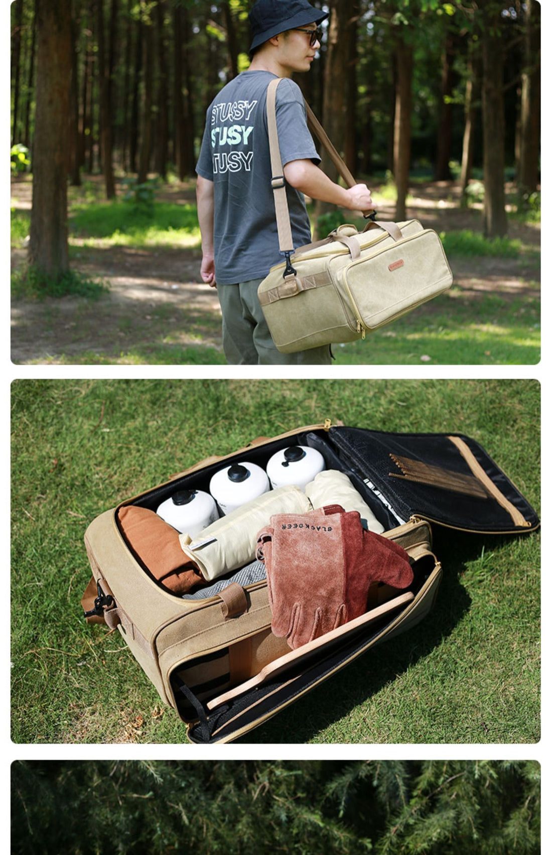 Outdoor Camping Cookware Set With Stove & Bag