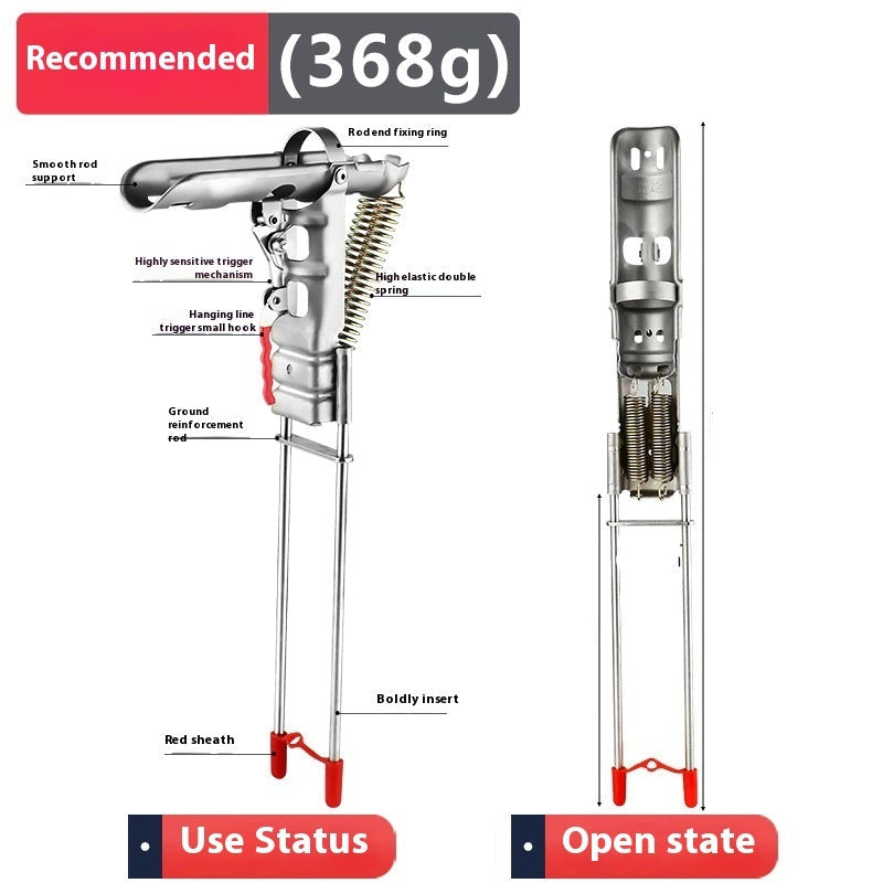 Stainless Steel Automatic Spring Fishing Rod Holder