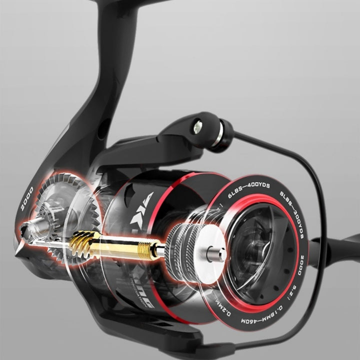 All Metal Spinning Fishing Reel Telescopic Rod Combo