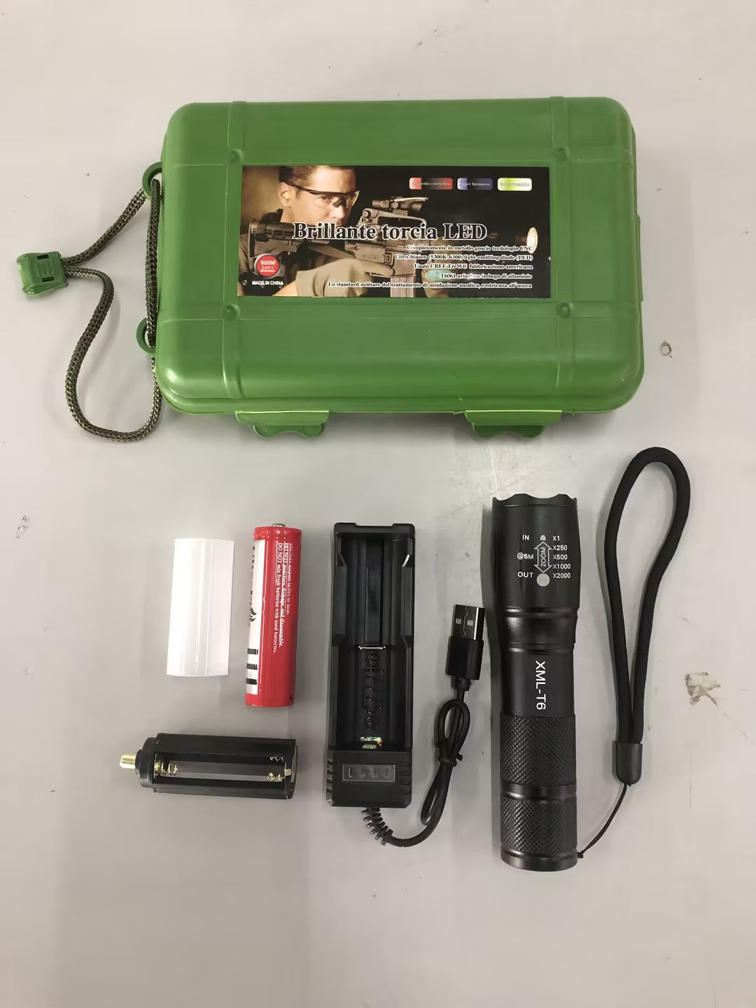 Super Bright Rechargeable Tactical Flashlight