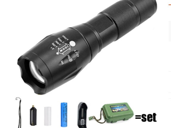 Super Bright Rechargeable Tactical Flashlight