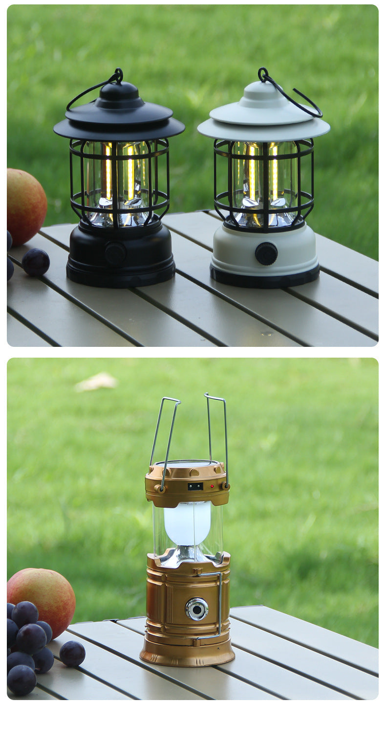 Retro Rechargeable Outdoor Camping Lantern