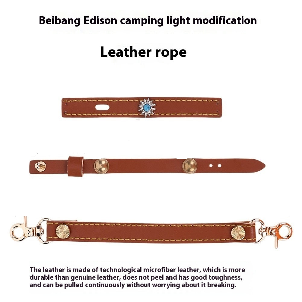 Beibang Edison 3-Piece Camping Lantern With Leather Rope