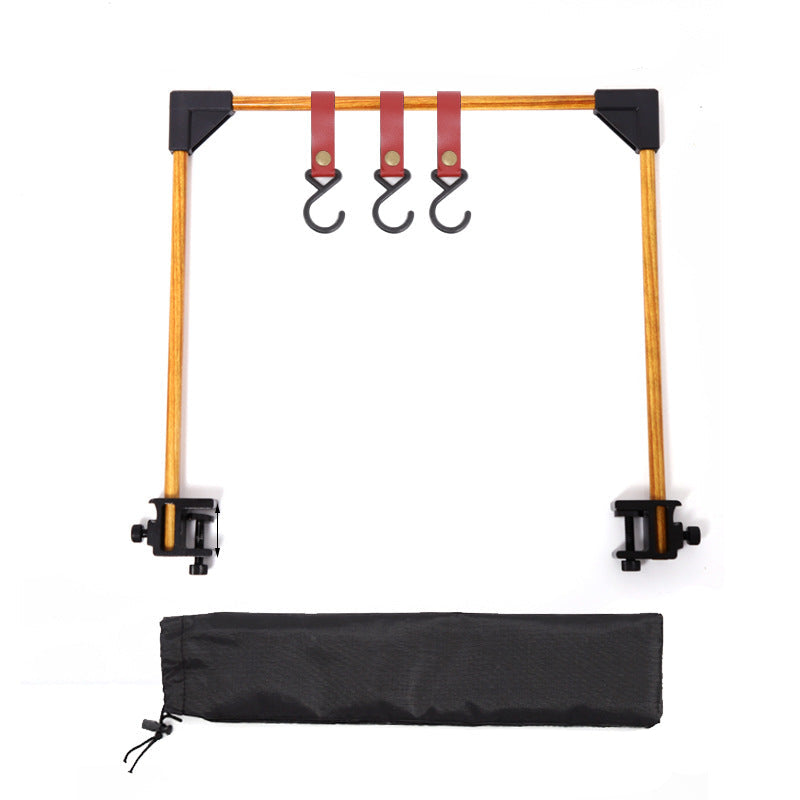 Adjustable Outdoor Camping Rack With Pot & Stove Hooks