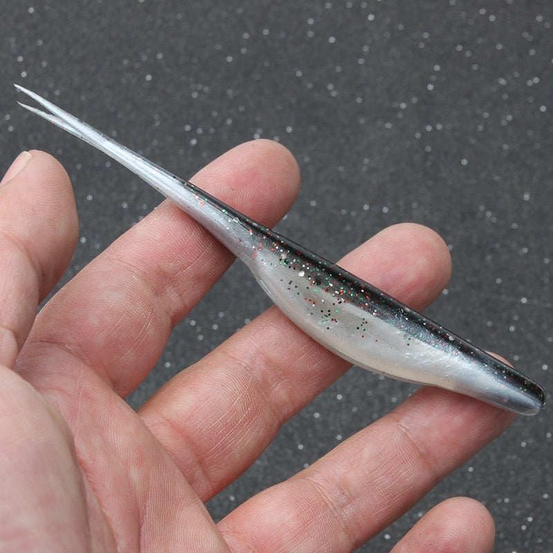 TPR Soft Lure 4.7 inches Two Tone Fishing Bait